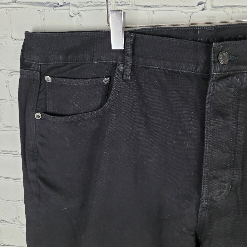 AMERICAN EAGLE | black high rise button fly jeans - size 20 short - Picture 4 of 10